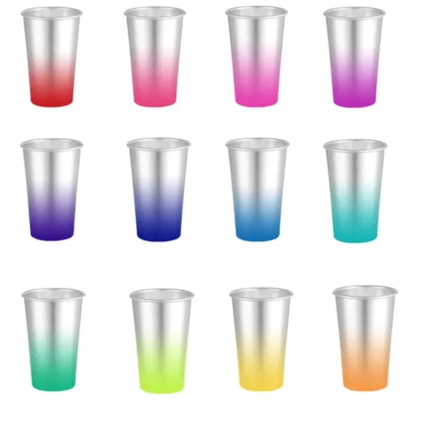 Color-Changing Aluminum Beer Cup Cold Drinks Eco Mug