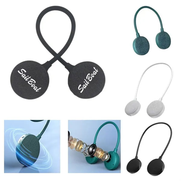 Portable neck hanging waterproof Bluetooth speaker