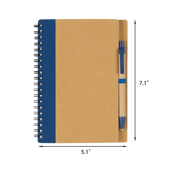 B6 Kraft Paper Notebook With Eco Pen