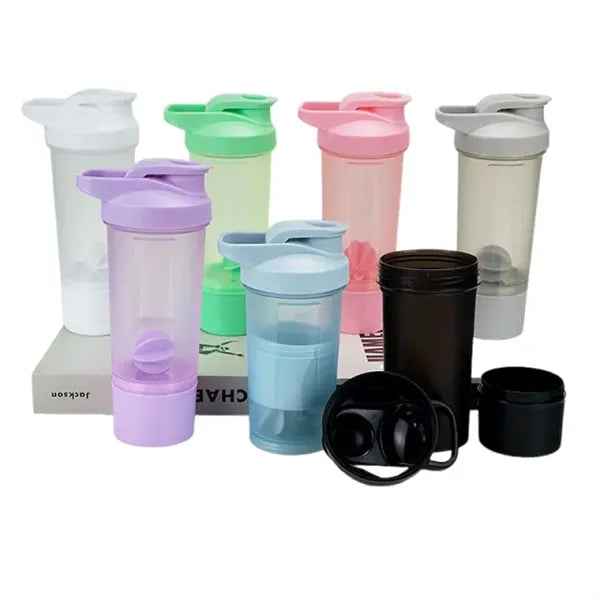 20oz Shaker Bottle with 1 attachable storage