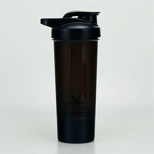 20oz Shaker Bottle with 1 attachable storage