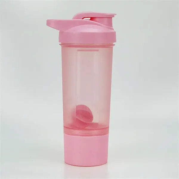20oz Shaker Bottle with 1 attachable storage
