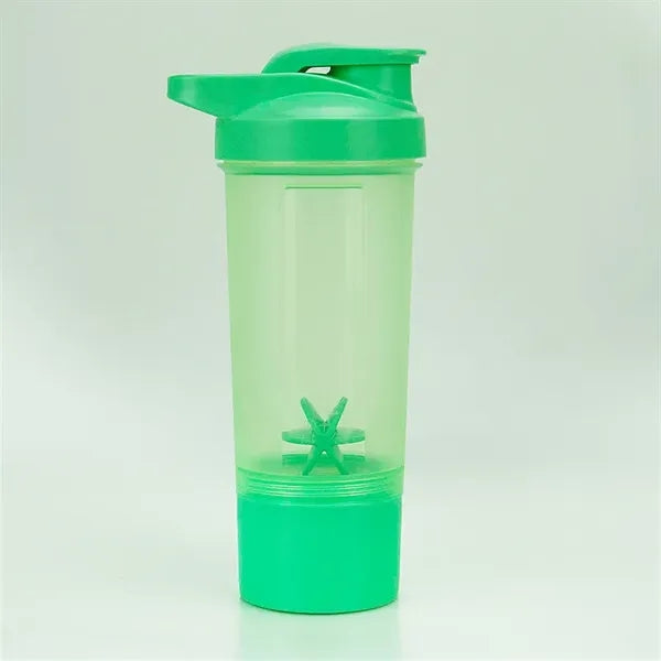 20oz Shaker Bottle with 1 attachable storage