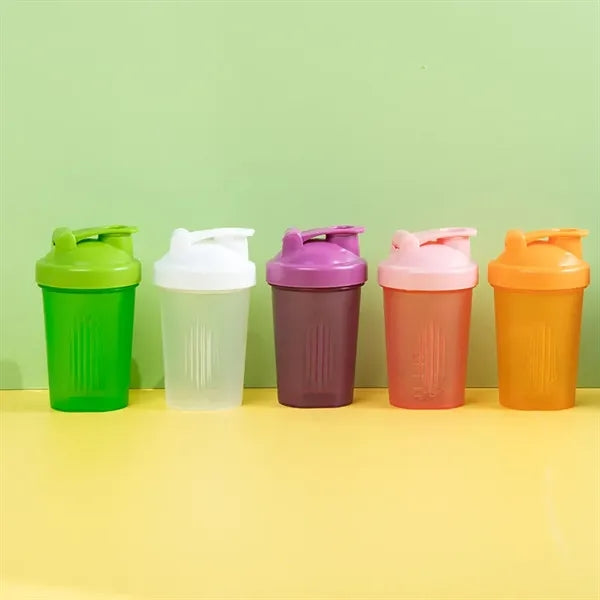 16.5oz Shaker Bottle Protein Shakes with Whisk Ball