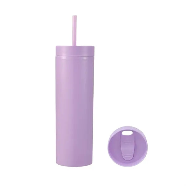 16oz Matte Straight Straw Cup