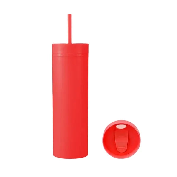 16oz Matte Straight Straw Cup