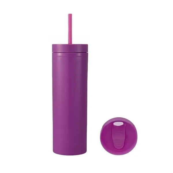 16oz Matte Straight Straw Cup