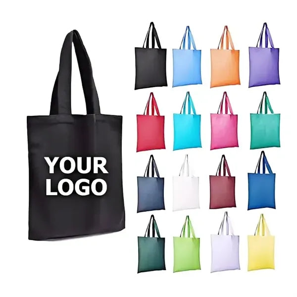 Recycled Cotton Canvas Bag, Custom Logo, Souvenir Gift