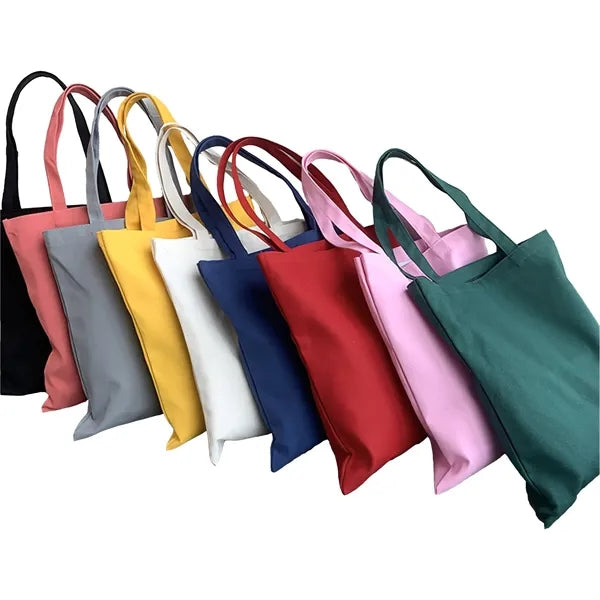 Recycled Cotton Canvas Bag, Custom Logo, Souvenir Gift