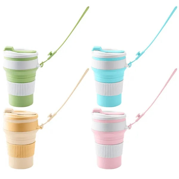 12oz Portable Silicone Collapsible Cup