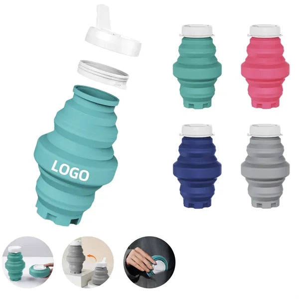 18oz Double-Fold Silicone Water Cup