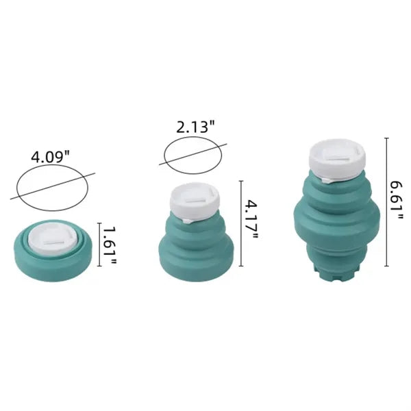 18oz Double-Fold Silicone Water Cup