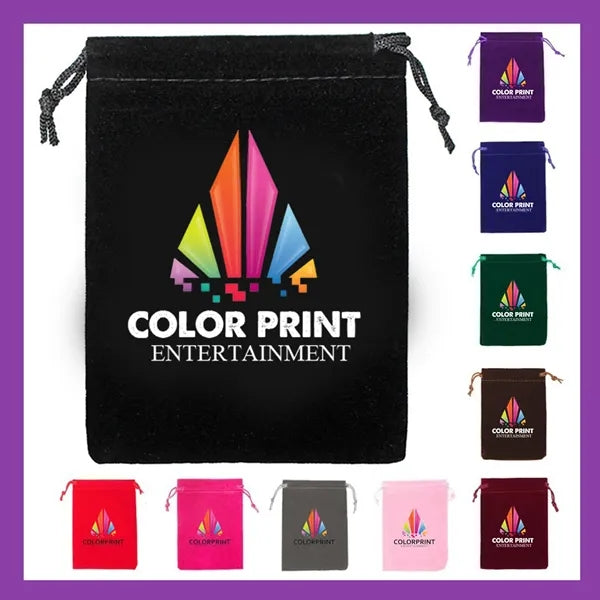 Drawstring Velvet Bag