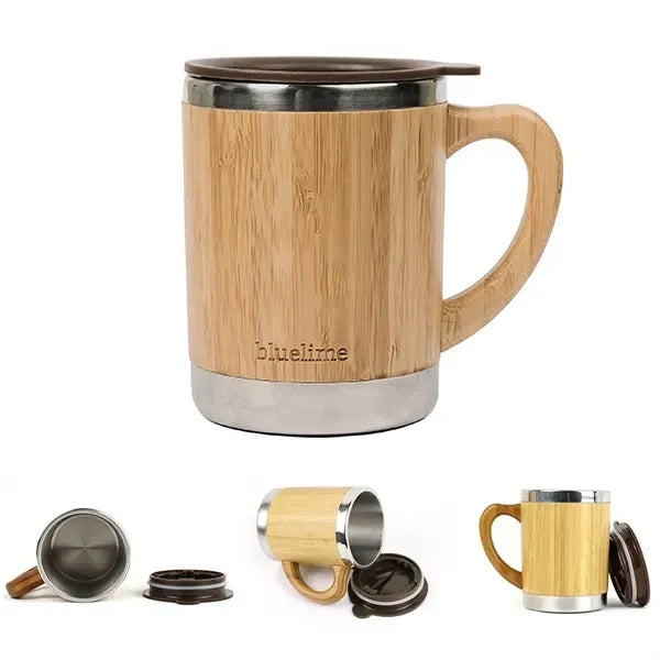 10oz Bamboo Stainless Steel Mug