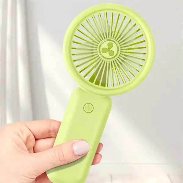 Mini Portable USB Rechargeable Desk Fan with Phone Holder
