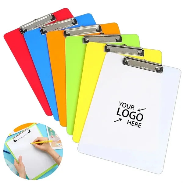 A4 Plastic Clipboards with Metal Clip