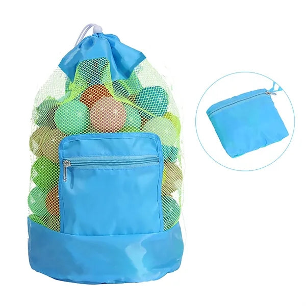 Large Foldable Mesh Drawstring Bag