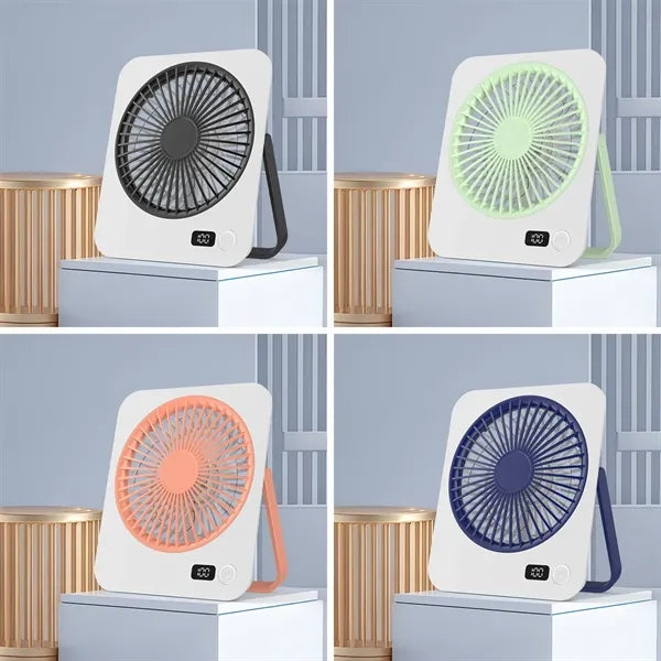 Ultra-thin Foldable USB Rechargeable Desk Fan