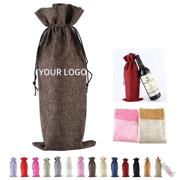 Jute Wine Bag