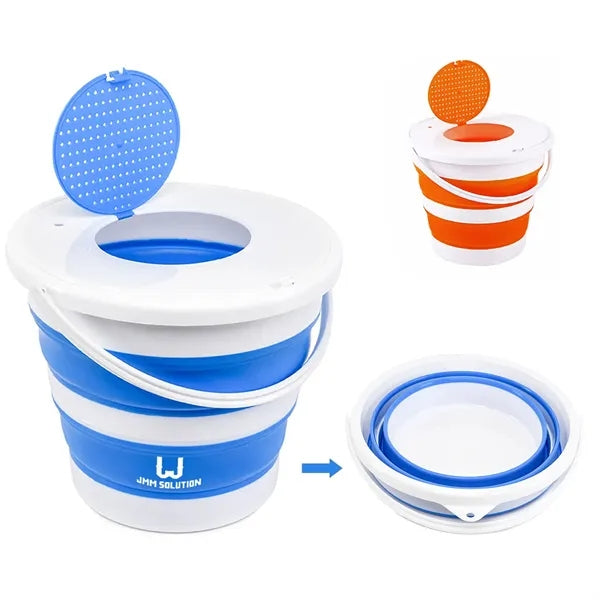 2.6 Gallon Portable Collapsible PP Bucket w/Handle