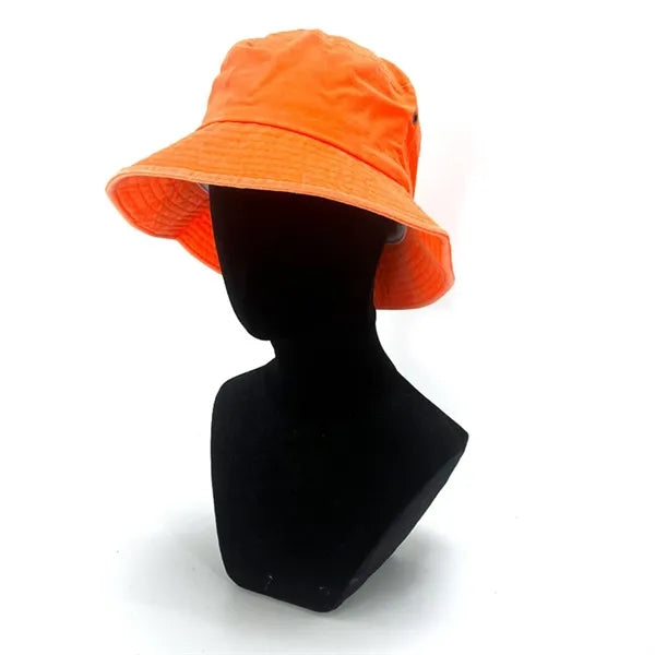 Cotton Breathable Fluorescent Bucket Hat