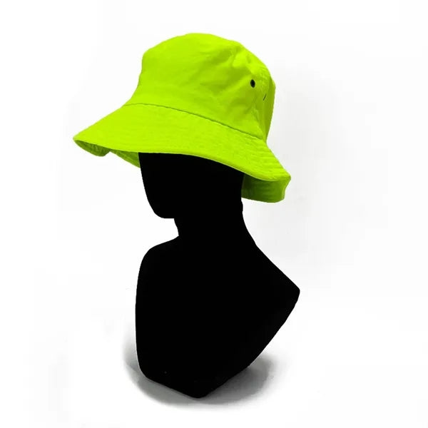 Cotton Breathable Fluorescent Bucket Hat