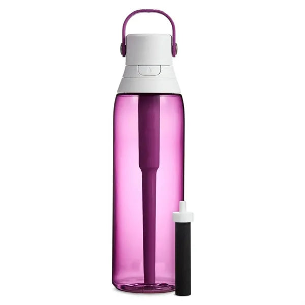 26oz Portable Plastic Filter Water Bottle w/ Straw