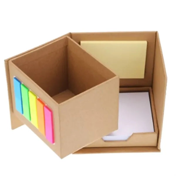 Multifunctional Folding Pen Holder Sticky Note Box