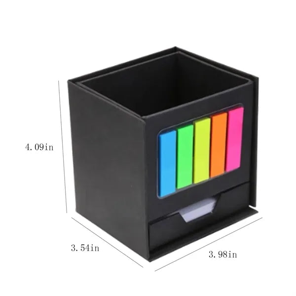 Multifunctional Folding Pen Holder Sticky Note Box