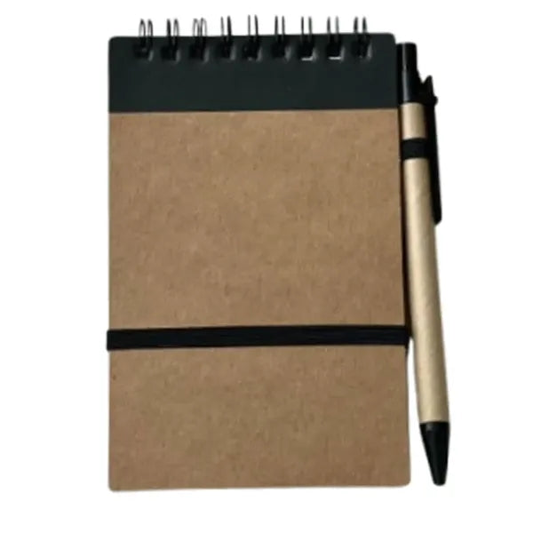 A5 Lined Spiral Notebook w/ Pen