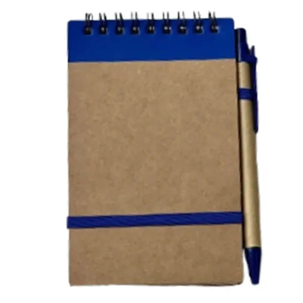 A5 Lined Spiral Notebook w/ Pen