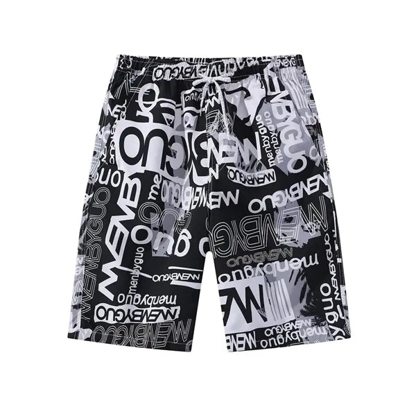Men's Summer Polyester Quick Dry Beach Shorts
