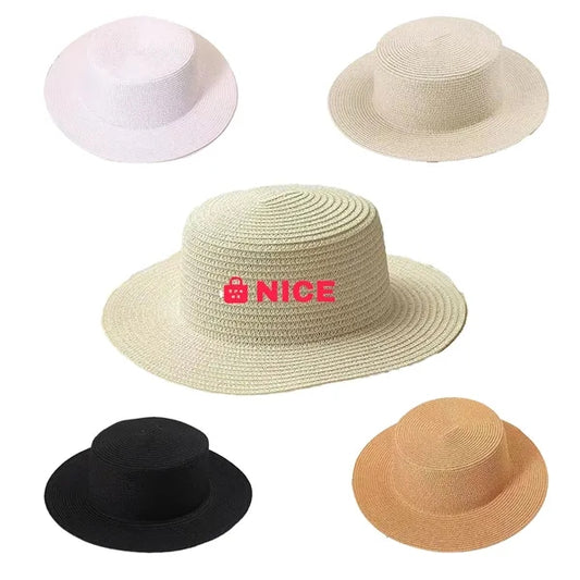 Simple Vacation Unisex Straw Hat