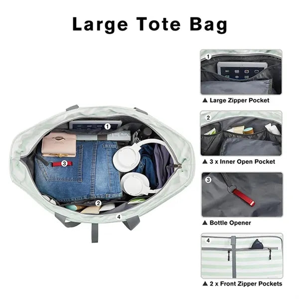 Women Foldable Beach Bag Waterproof