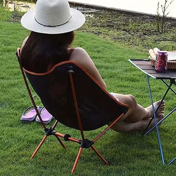 Lightweight Folding Camping Chair with Mesh Back