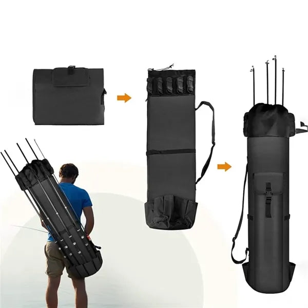 Durable Fishing Gear Carry Bag Backpack