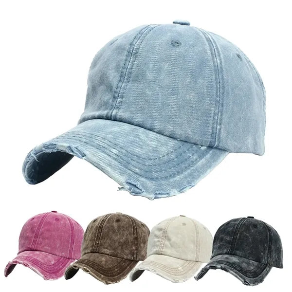 Vintage Washed Distressed Baseball Cap