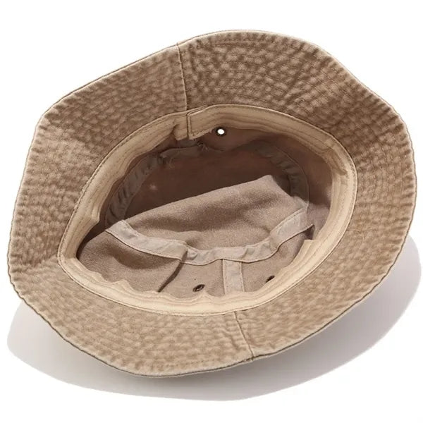 Hot Summer Bucket Hat Cotton Washed Distressed