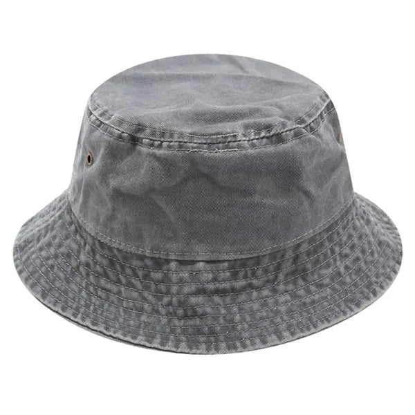 Hot Summer Bucket Hat Cotton Washed Distressed