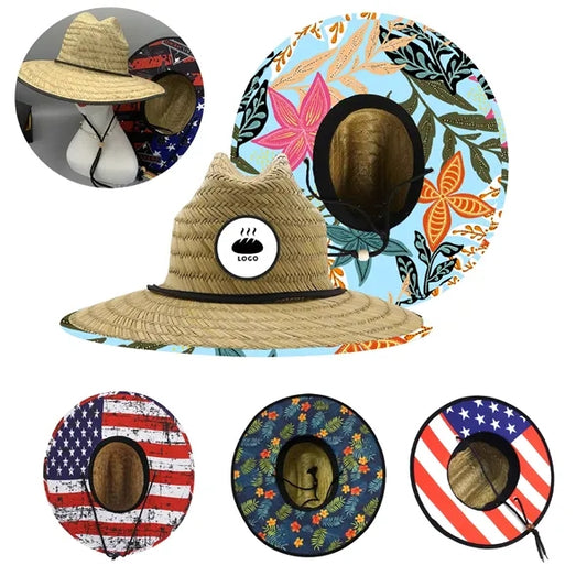 Large Birm Lifeguard Straw Hat