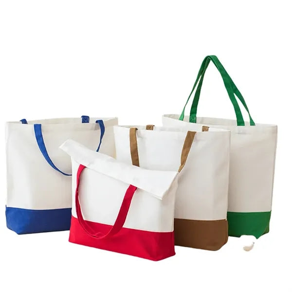 Plain Canvas Tote Bags 18.50*14.96 *4.72 inches