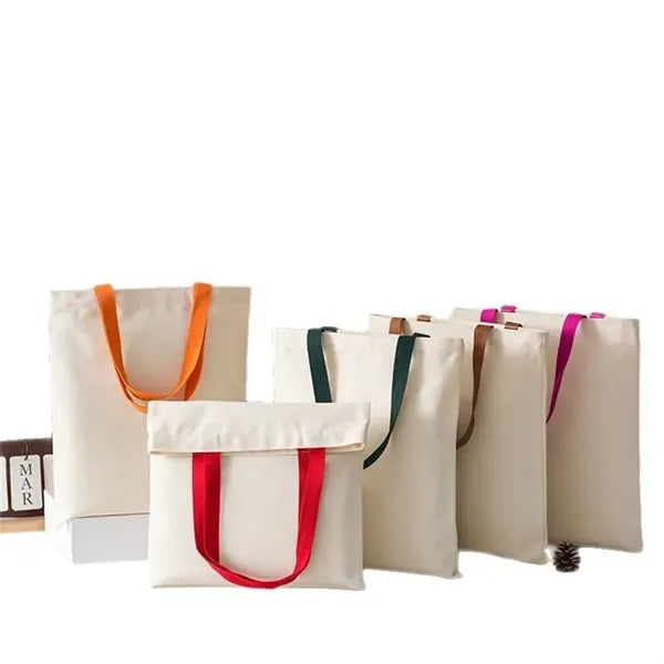Plain Canvas Tote Bags 18.50*14.96 *4.72 inches