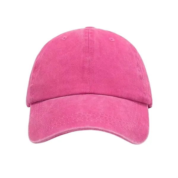 Washed Cotton Distressed Baseball Cap
