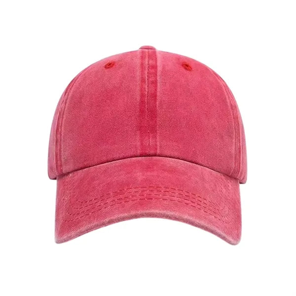 Washed Cotton Distressed Baseball Cap