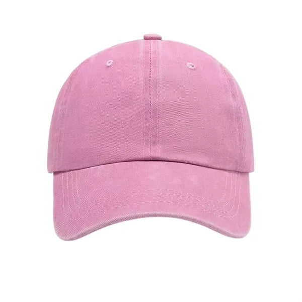 Washed Cotton Distressed Baseball Cap