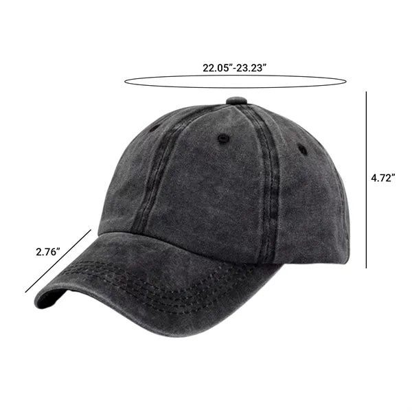 Washed Cotton Distressed Baseball Cap