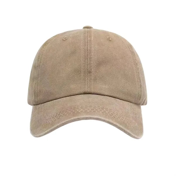 Washed Cotton Distressed Baseball Cap