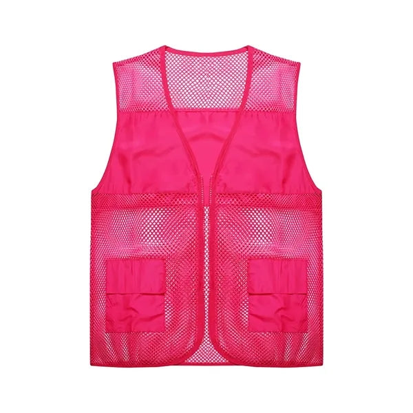Unisex Mesh Breathable Multi-Pockets Vest