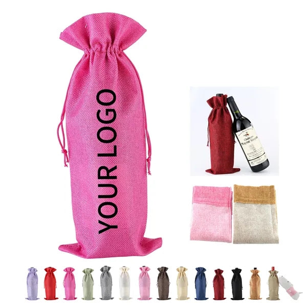 Linen Wine Bag