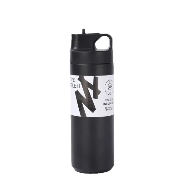 18 oz Stainless Steel Insulated Travel Mug with Straw Spout